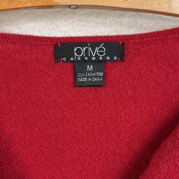 Prive Cashmere Slit V Neck Sweater - Picture 6 of 6